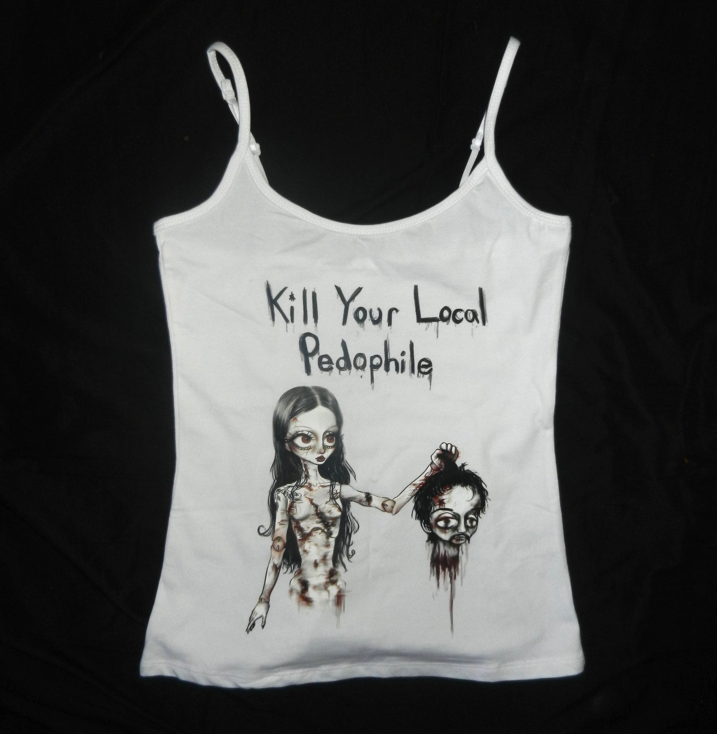 kill your local pedophile tank top