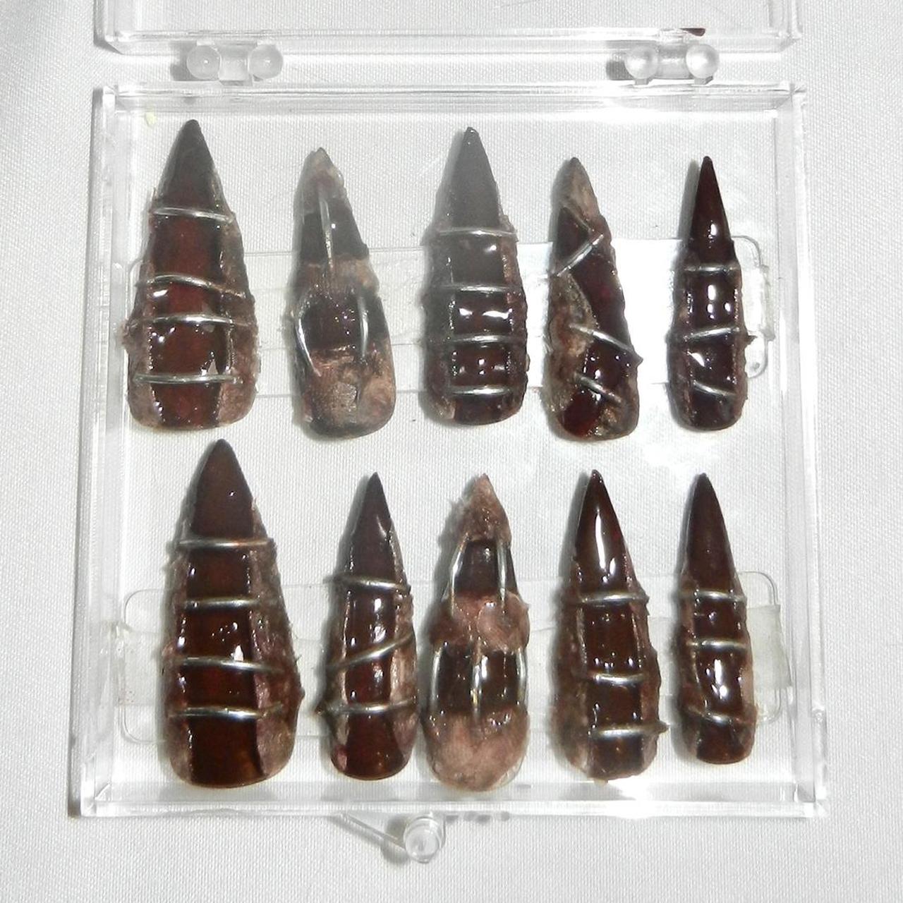 stiletto flesh press on nails
