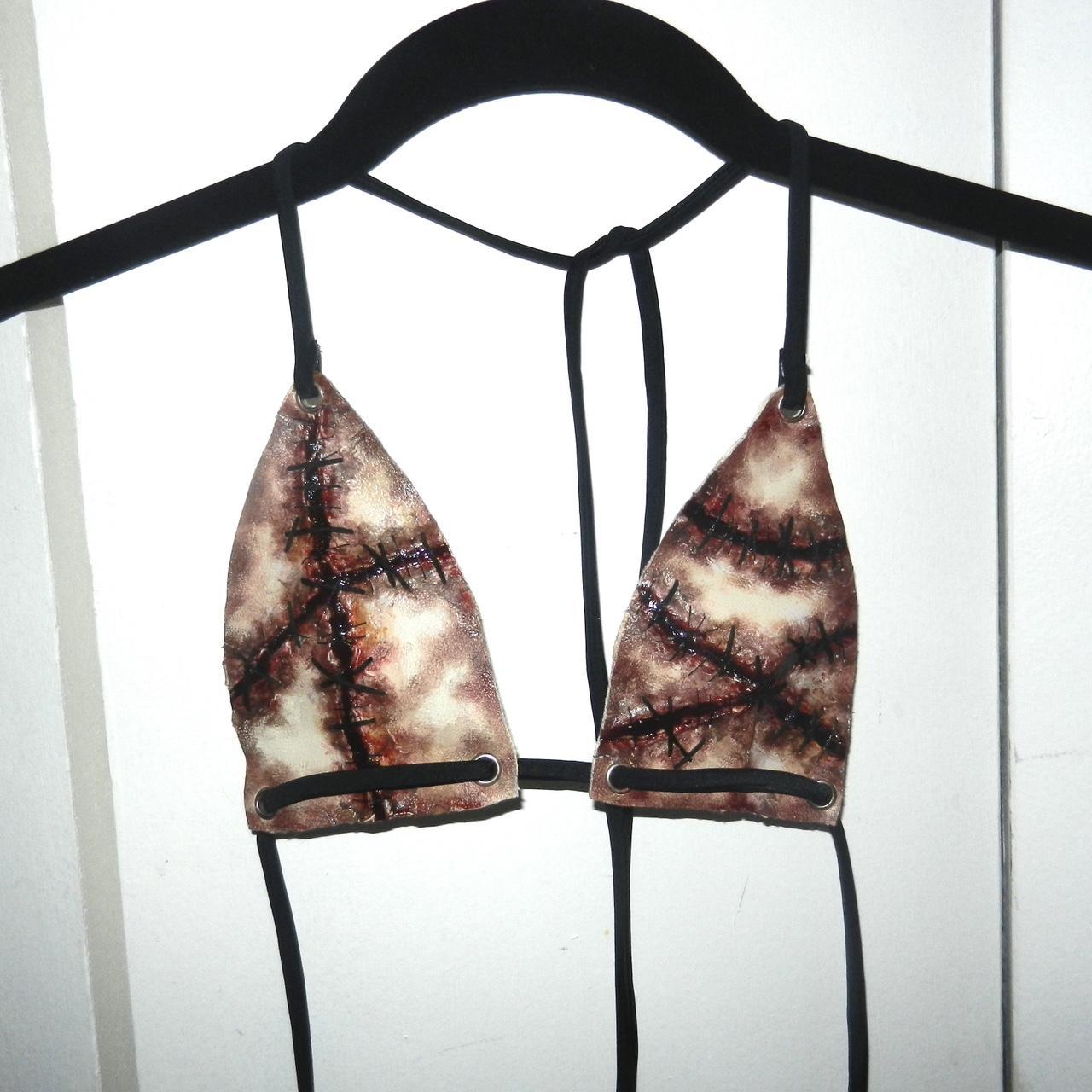 stitched flesh bra