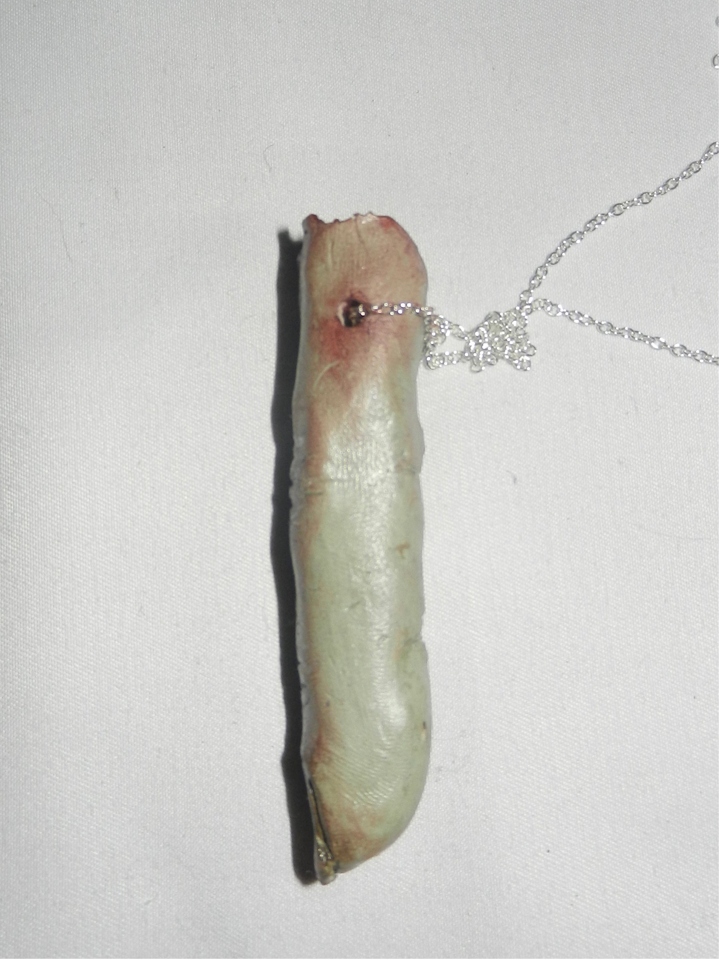 1/1 zombie severed finger necklace