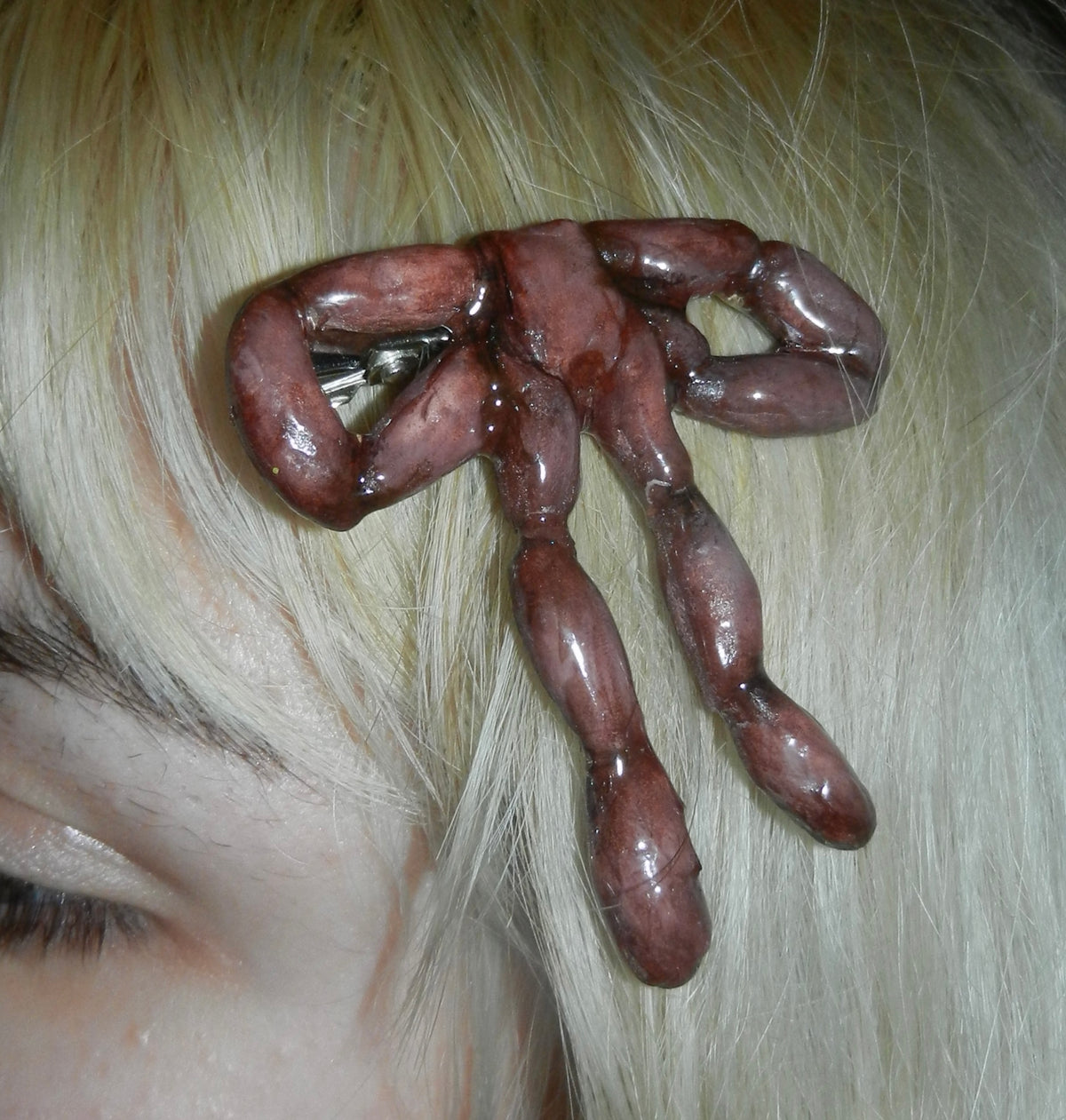 1/1 intestine bow hairclip