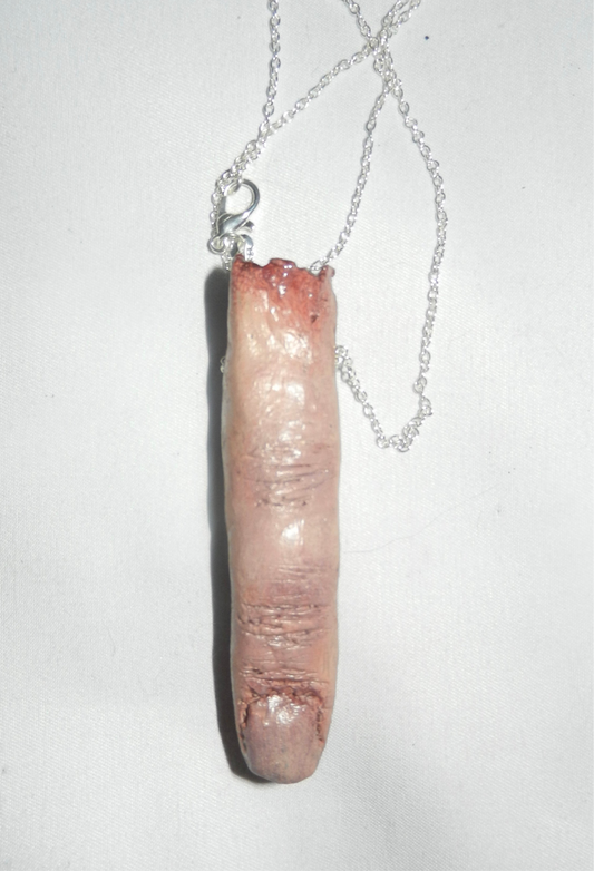 1/1 severed finger necklace