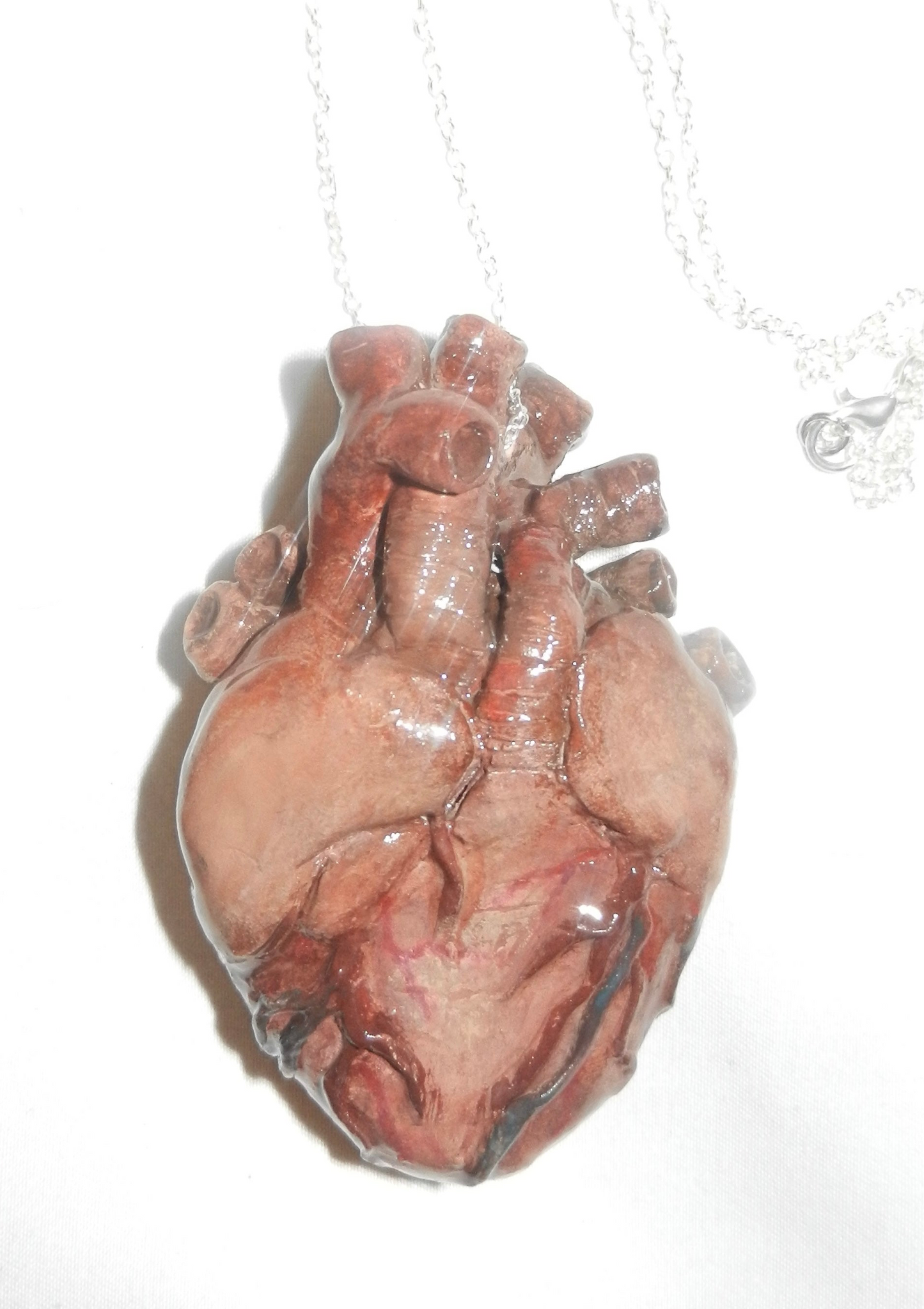1/1 large anatomical heart necklace