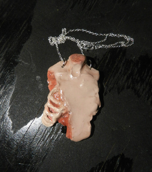 1/1 torso ribcage necklace