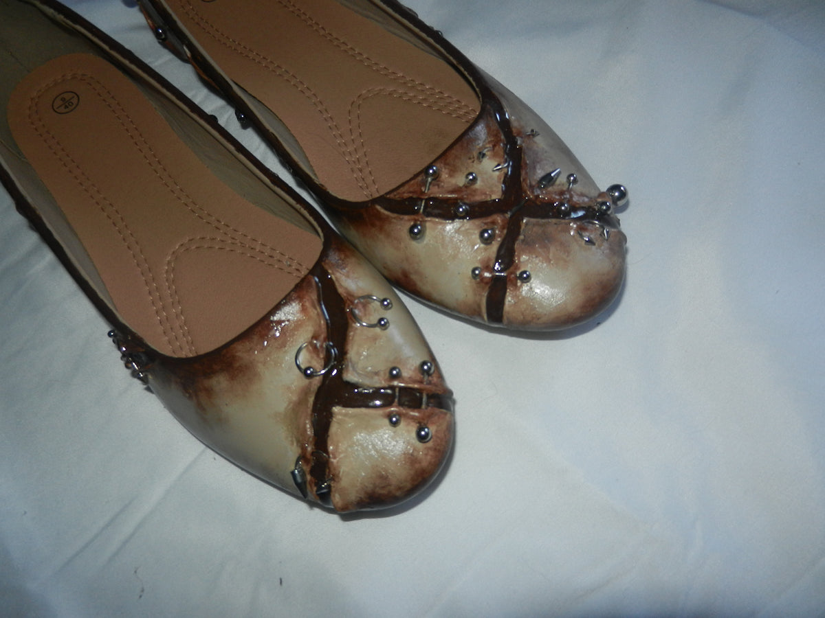 1/1 sz 9 pierced ballet flats