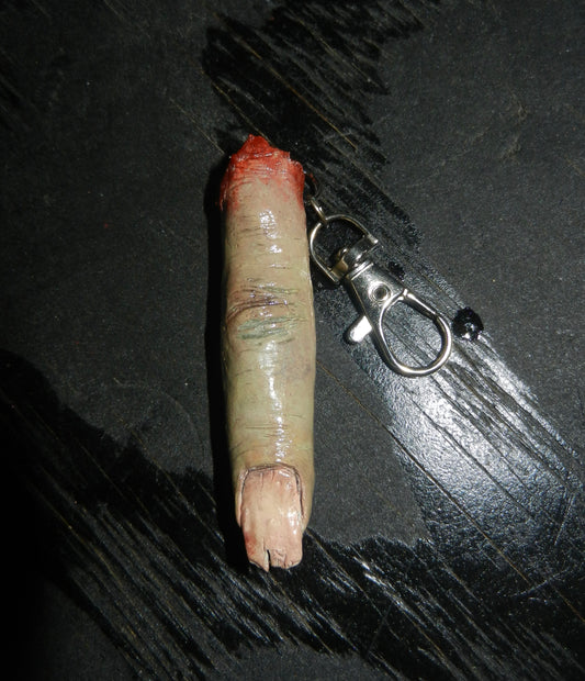 1/1 zombie finger keychain