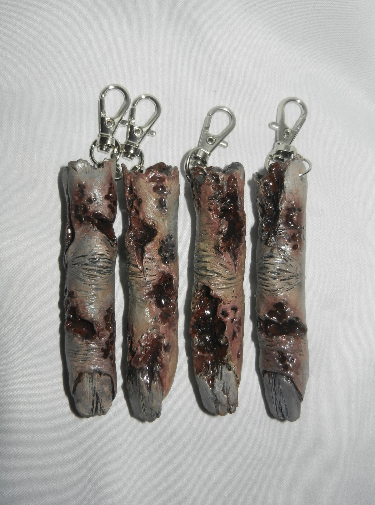 1/1 zombie finger keychain