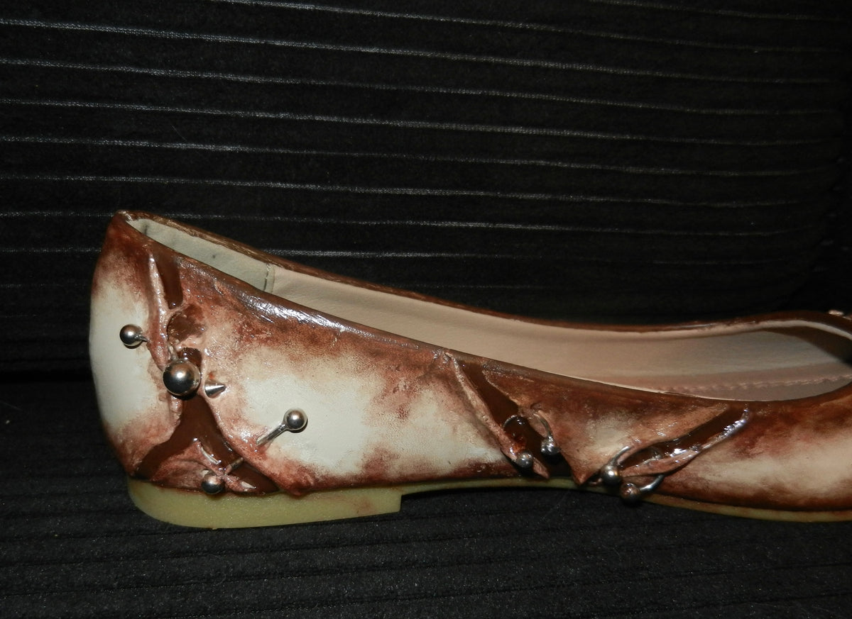 1/1 sz 9 pierced ballet flats