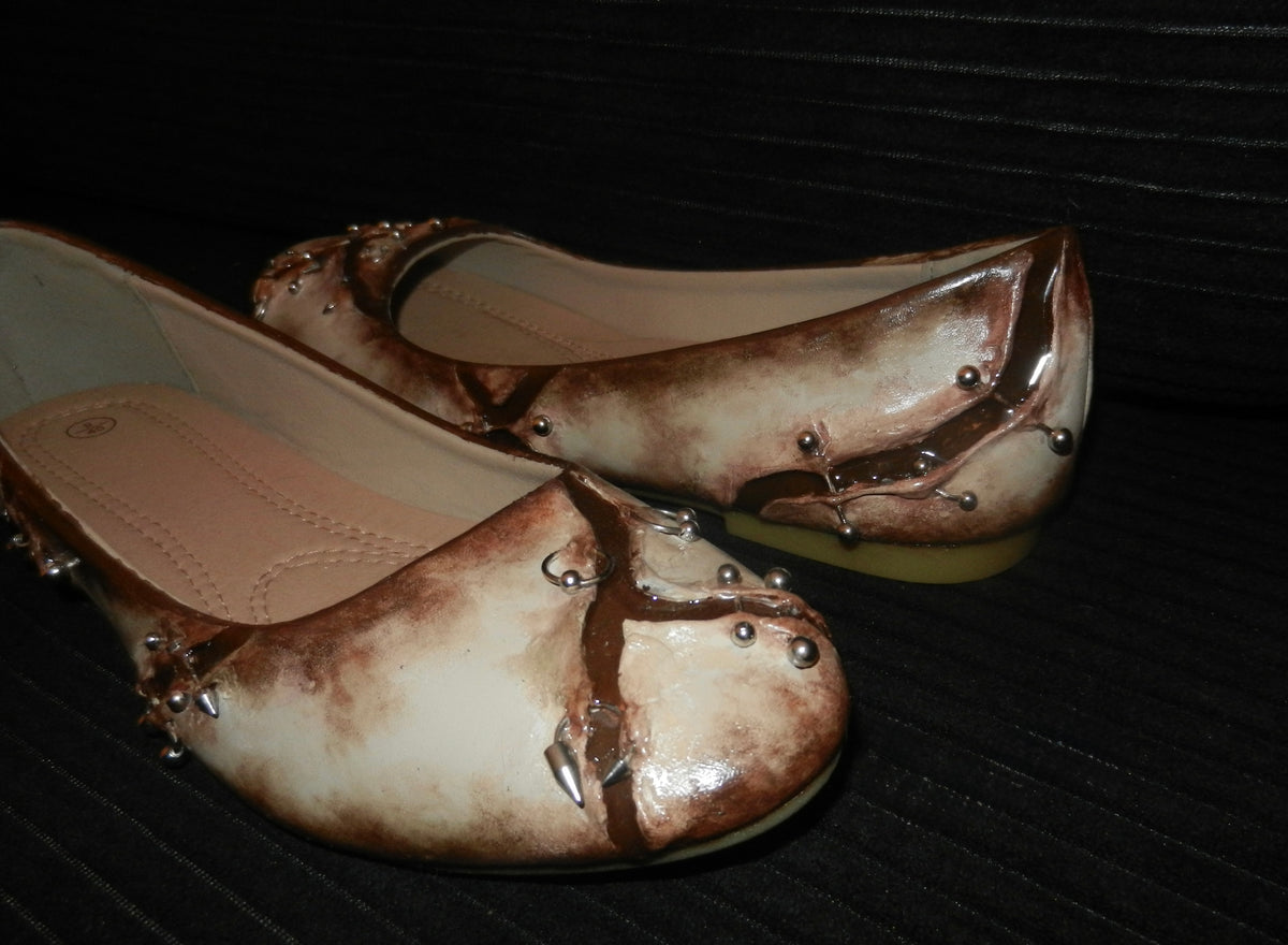1/1 sz 9 pierced ballet flats