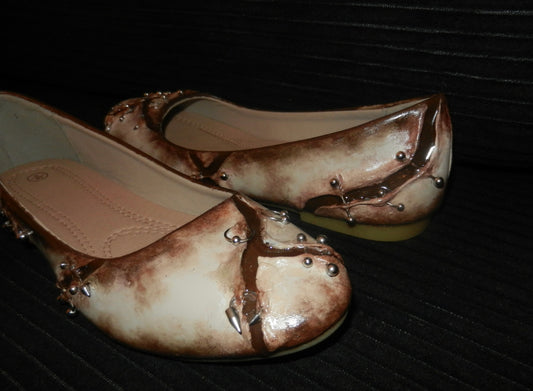 1/1 sz 9 pierced ballet flats
