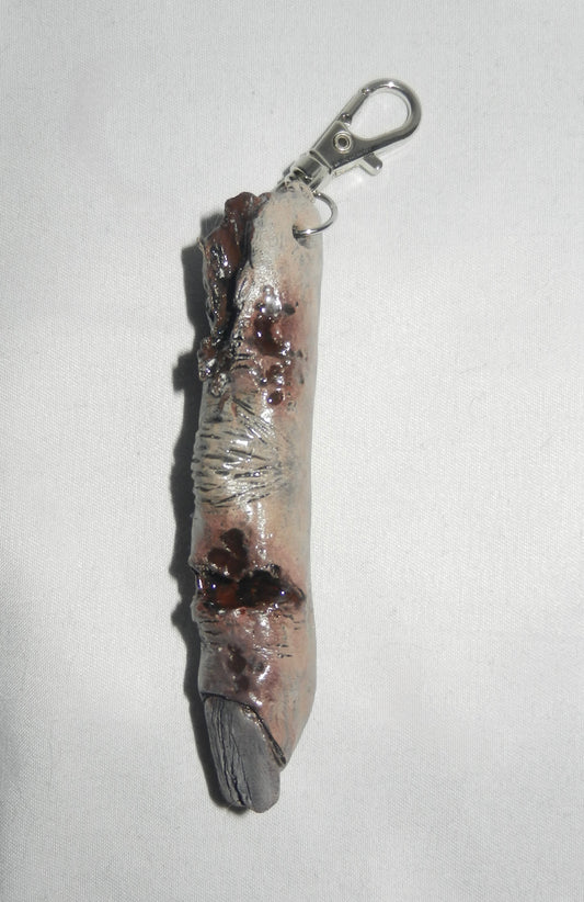 1/1 zombie finger keychain