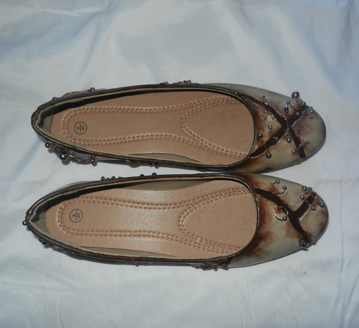 1/1 sz 9 pierced ballet flats