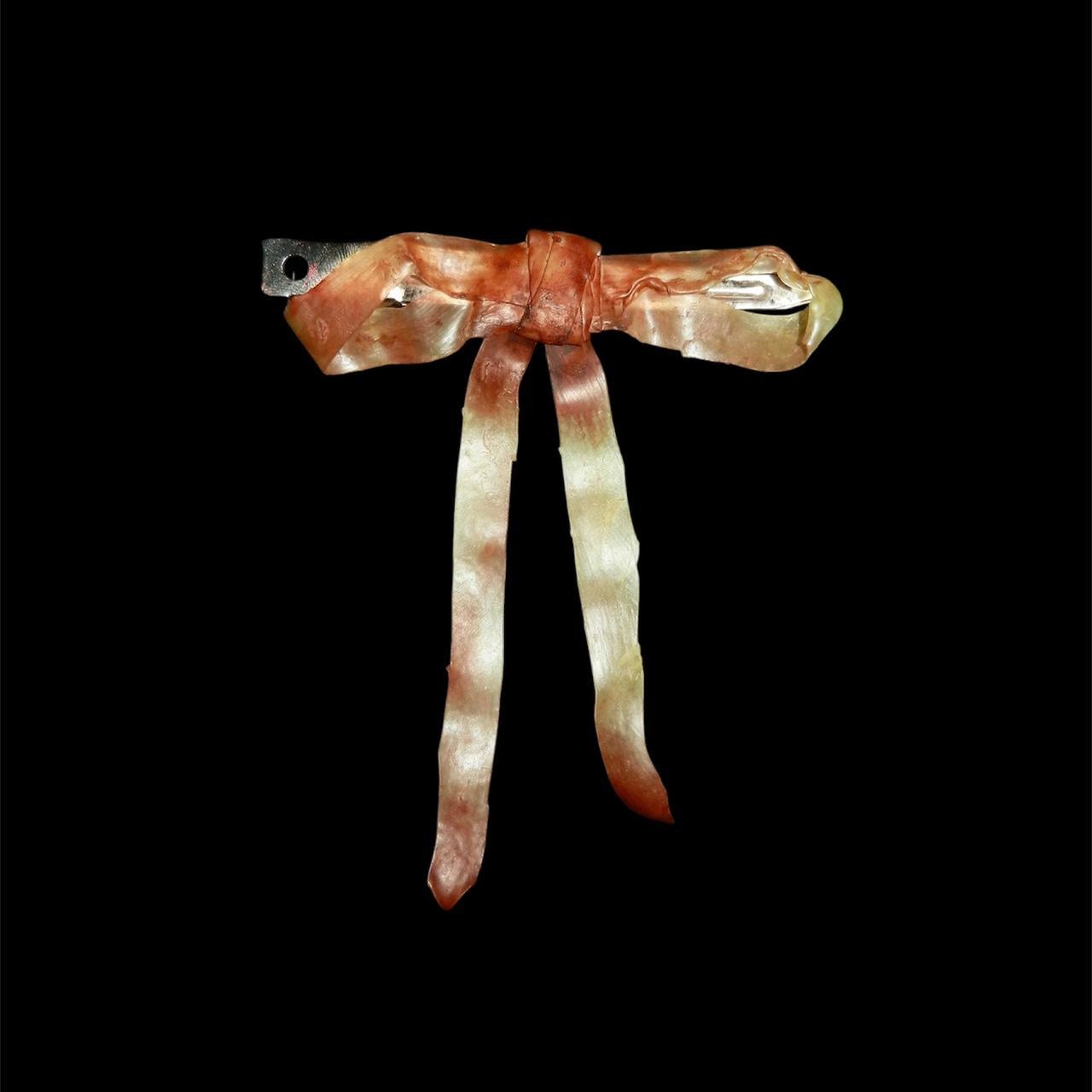 flesh ribbon hair clip