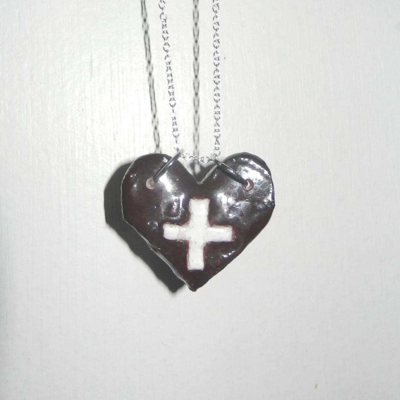 medical heart necklace