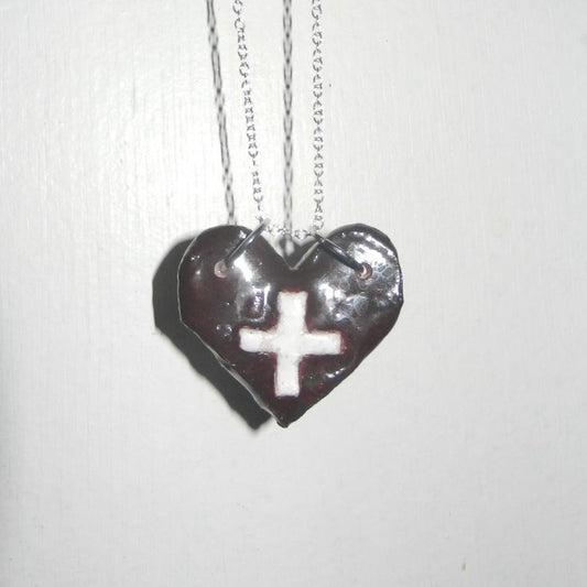 medical heart necklace