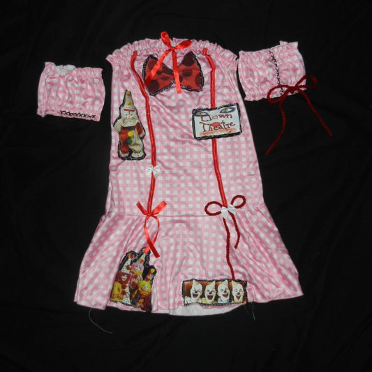 1/1 pink clown dress